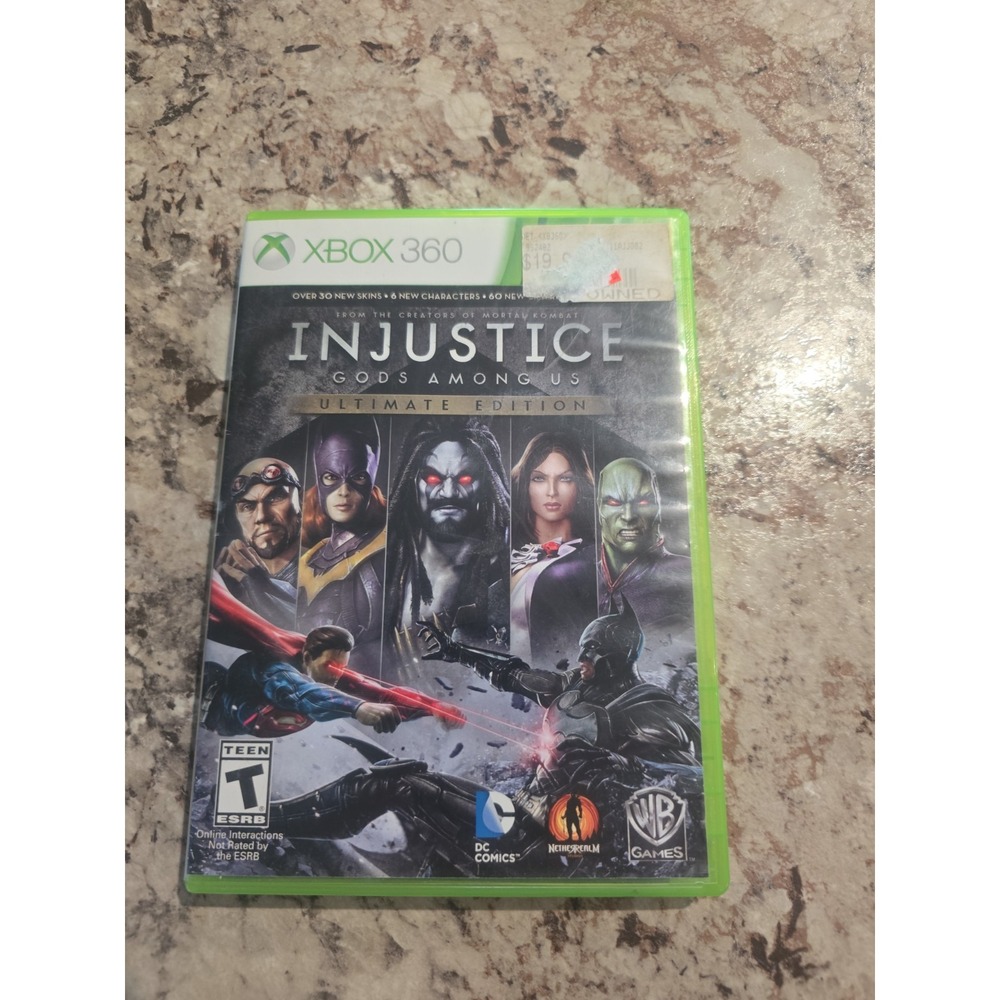 Injustice: Gods Among US Ultimate Edition For Xbox 360 Fighting Very Good 0E